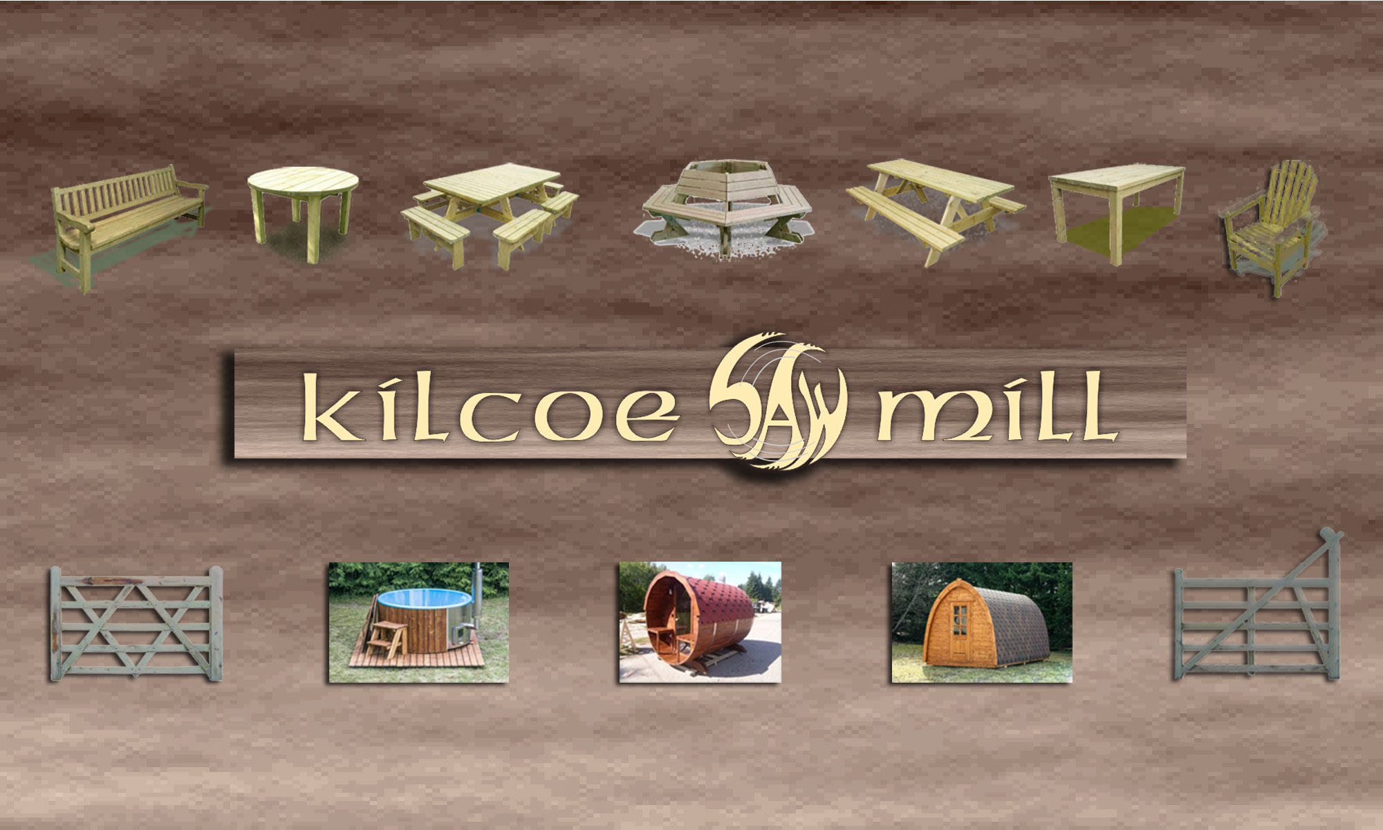 Kilcoe Saw Mill – Benches – Tables – Gates – Chairs